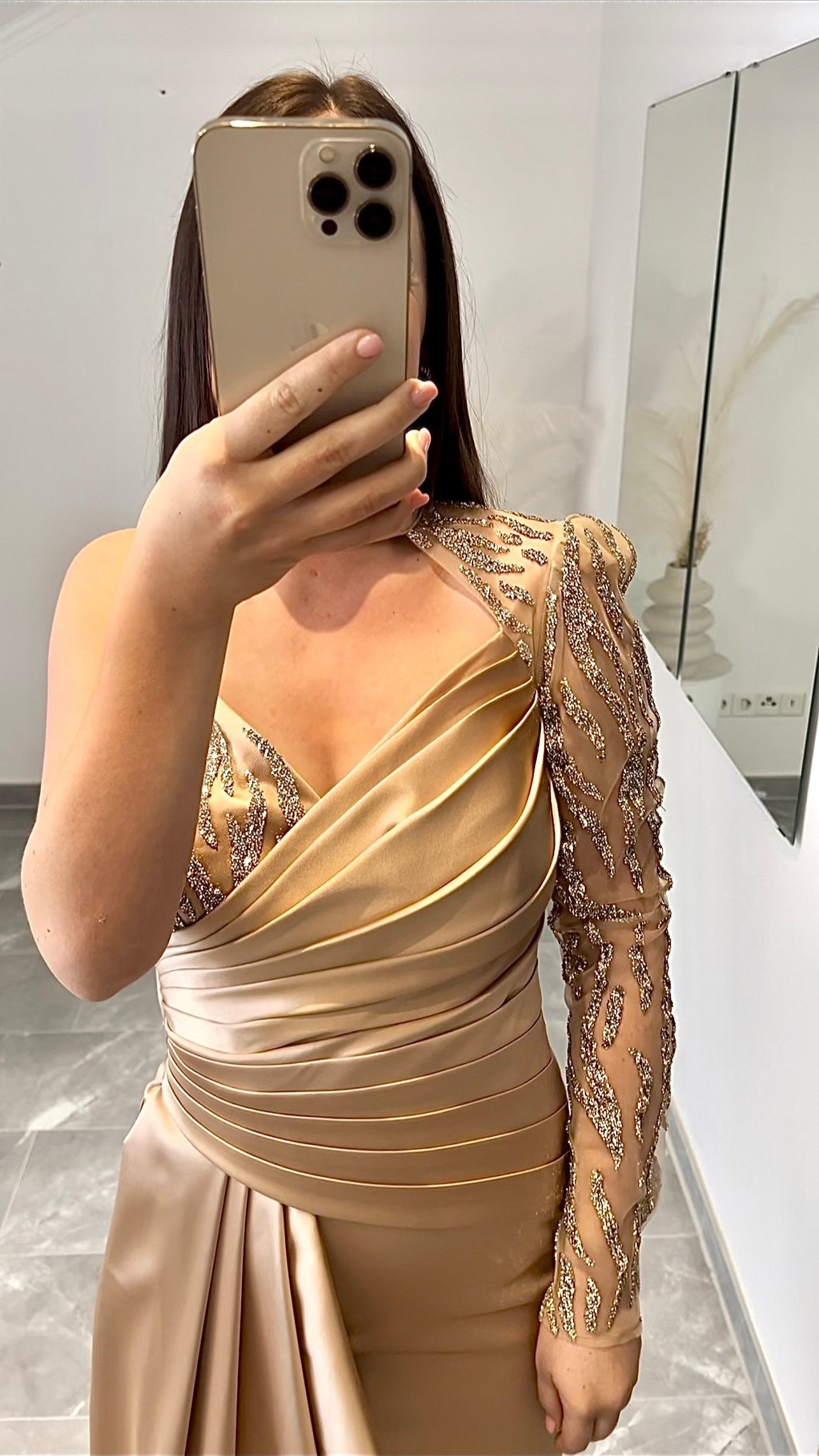 Zümra Dress Beige